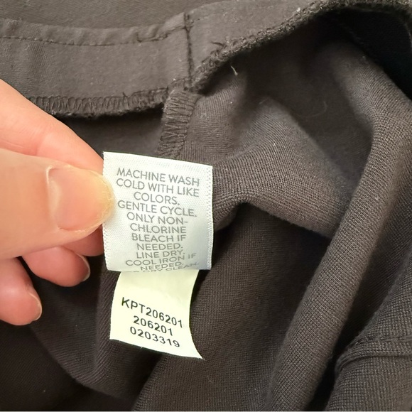 J Jill Pants Womens Ponte Slim Leg Pull On Hem Slits Stretchy Casual Career Sz L - Picture 8 of 11